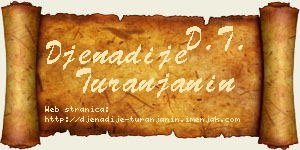 Đenadije Turanjanin vizit kartica